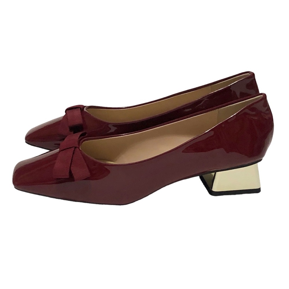 NIB C. Paravano Patent Leather Block Heel Pumps - Picture 3 of 15